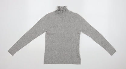 Womens UK Size 12 New Look Grey Pullover Jumper