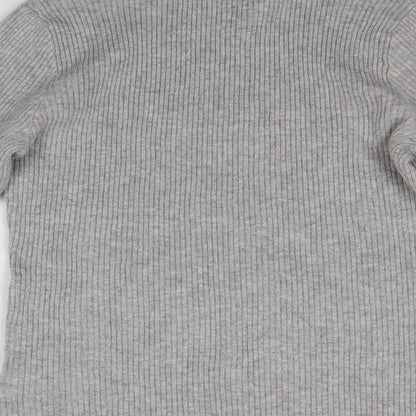 Womens UK Size 12 New Look Grey Pullover Jumper