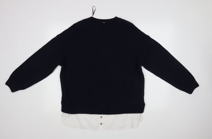 George Womens Blue   Pullover Jumper Size L