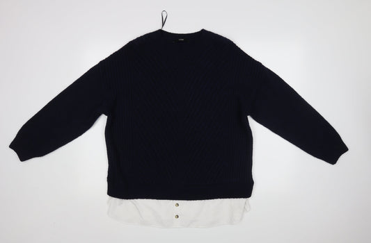 George Womens Blue   Pullover Jumper Size L