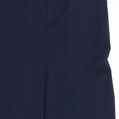 Womens UK Size 18 Preworn Regular Fit Dress Pants Blue Trousers