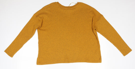 Primark Womens Orange   Pullover Jumper Size M