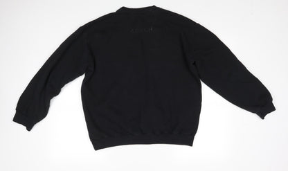Anvil Mens Black   Pullover Jumper Size L  - PROJECT FITNESS