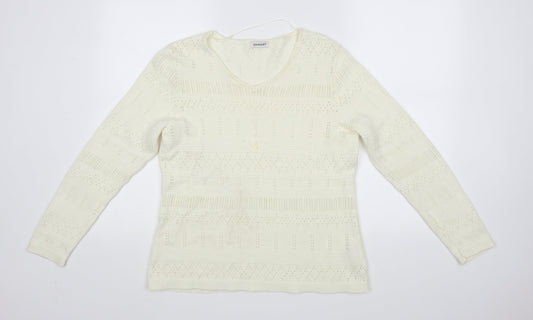 Damart Womens Ivory   Pullover Jumper Size 14