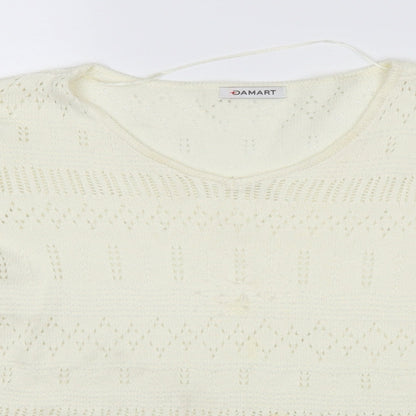 Womens UK Size 14 Damart Ivory Pullover Jumper