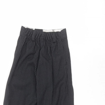 Preworn Girls Black Striped  Dress Pants Trousers Size 2 Years