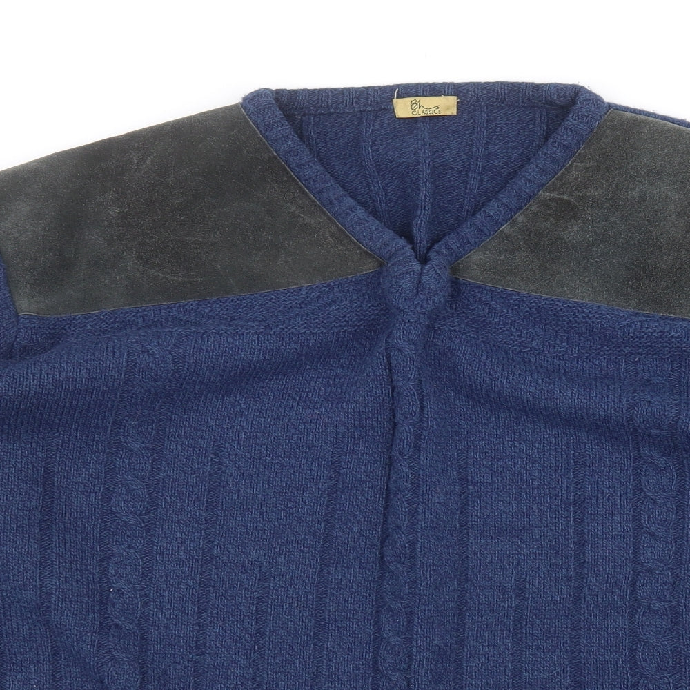 BHS Mens Blue   Pullover Jumper Size XL