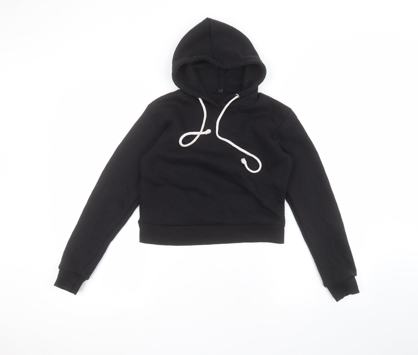 Preworn Girls Black   Pullover Hoodie Size S