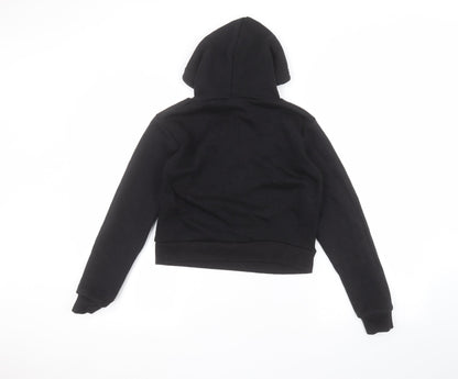 Preworn Girls Black   Pullover Hoodie Size S