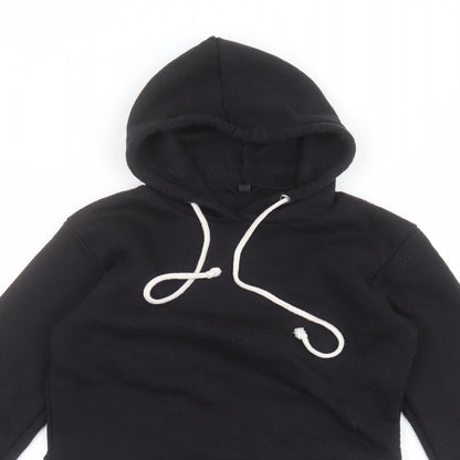 Preworn Girls Black   Pullover Hoodie Size S