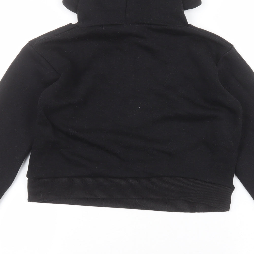 Preworn Girls Black   Pullover Hoodie Size S