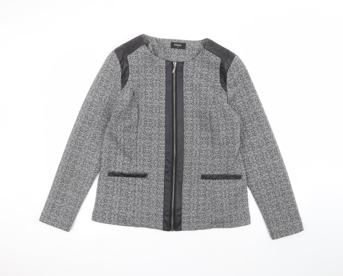 Klass Womens Grey   Jacket  Size 12
