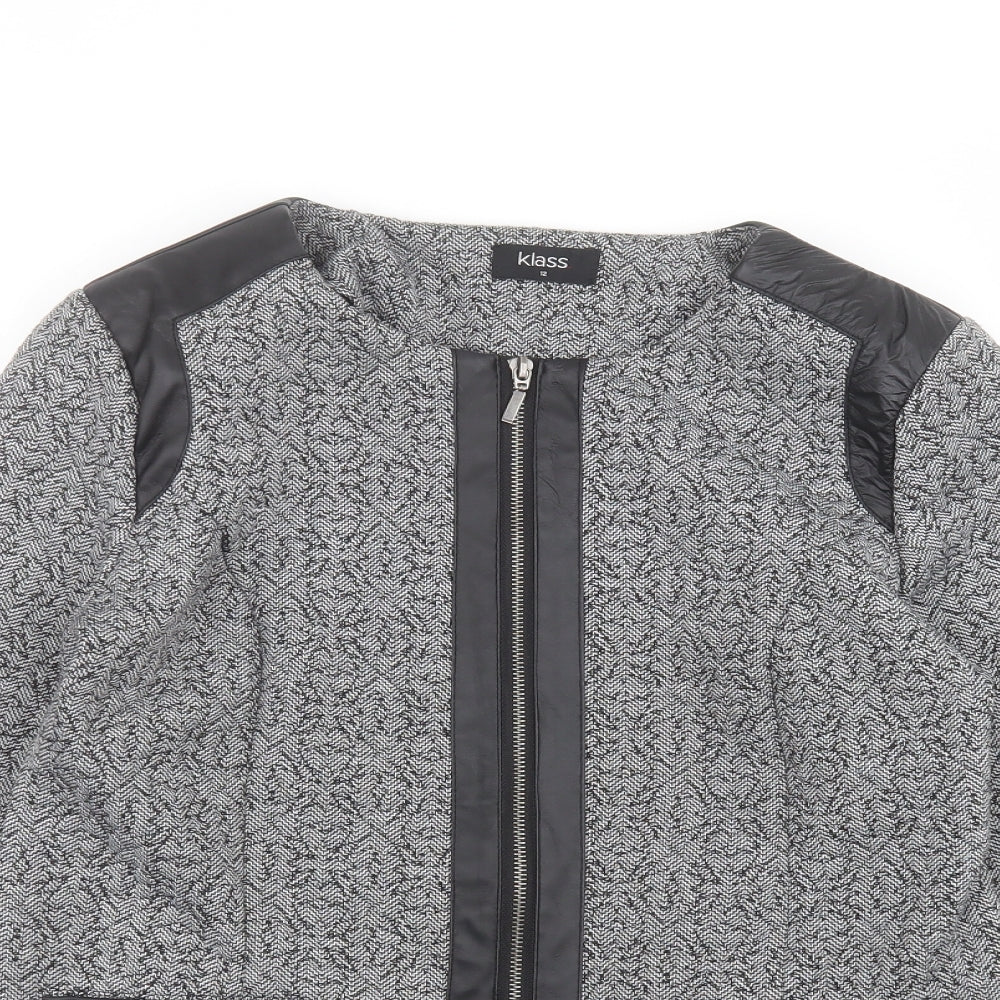 Klass Womens Grey   Jacket  Size 12