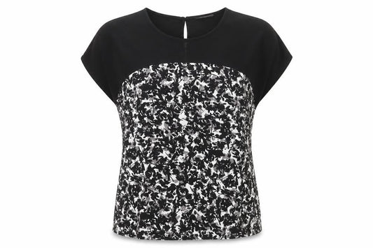 Womens UK Size 10 minuet Black Basic T-Shirt