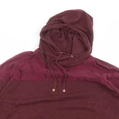 Womens UK Size L NEXT Red Pullover Hoodie