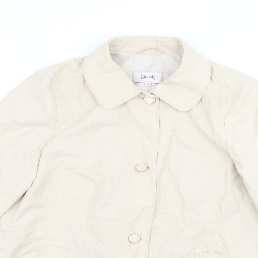 Womens UK Size 14 Classic Beige Jacket