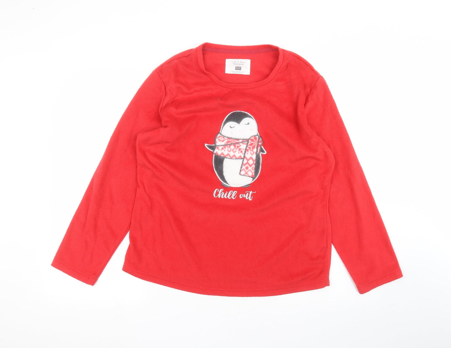 F&F Womens Red   Pullover Jumper Size M