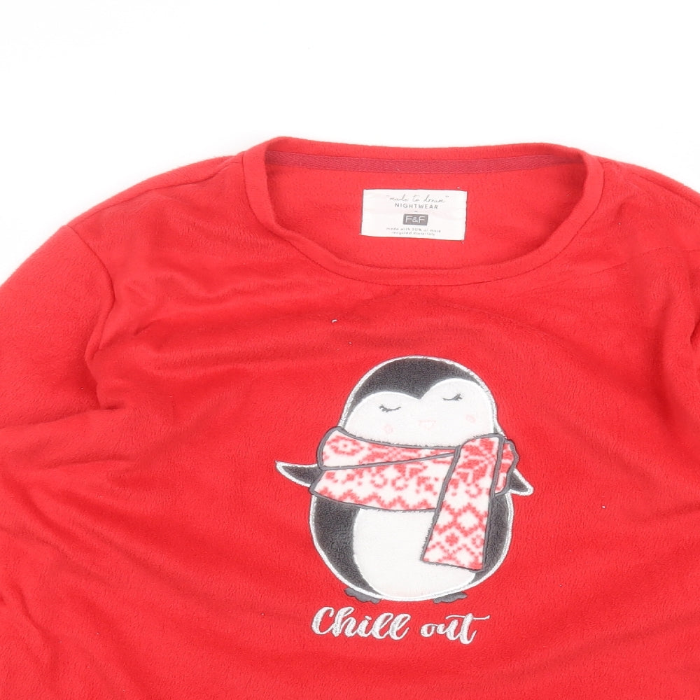 F&F Womens Red   Pullover Jumper Size M