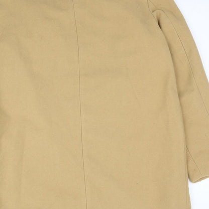 Womens UK Size 12 Dorothy Perkins Beige Overcoat