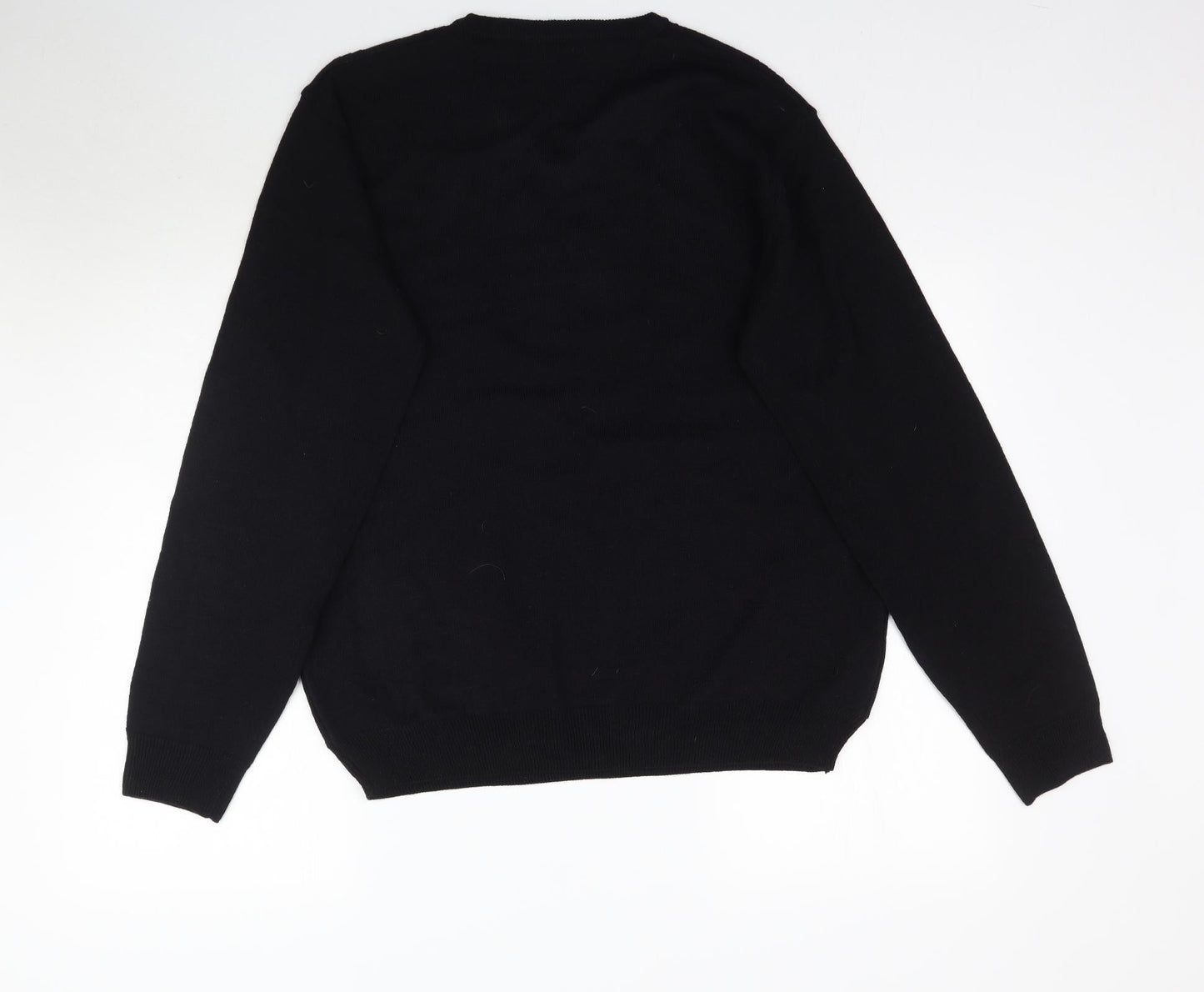 Matalan Mens Black  Knit Pullover Jumper Size M