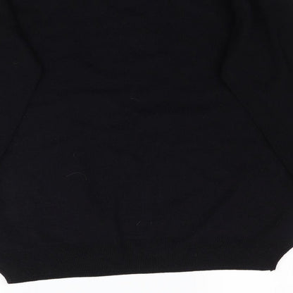 Matalan Mens Black  Knit Pullover Jumper Size M