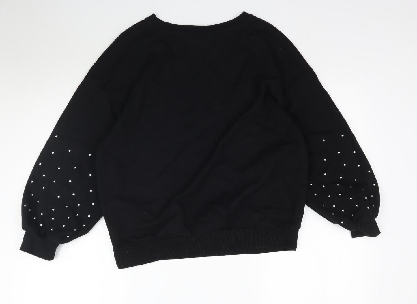 F&F Womens Black   Pullover Sweatshirt Size 8