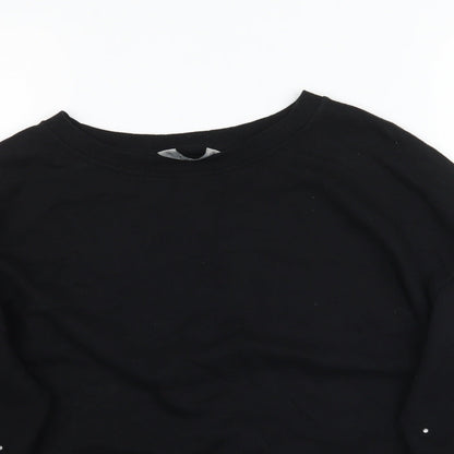 F&F Womens Black   Pullover Sweatshirt Size 8