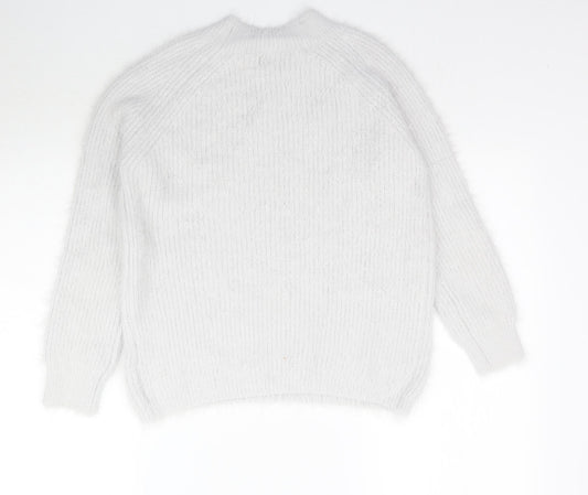 Primark Womens Grey  Knit Pullover Jumper Size S