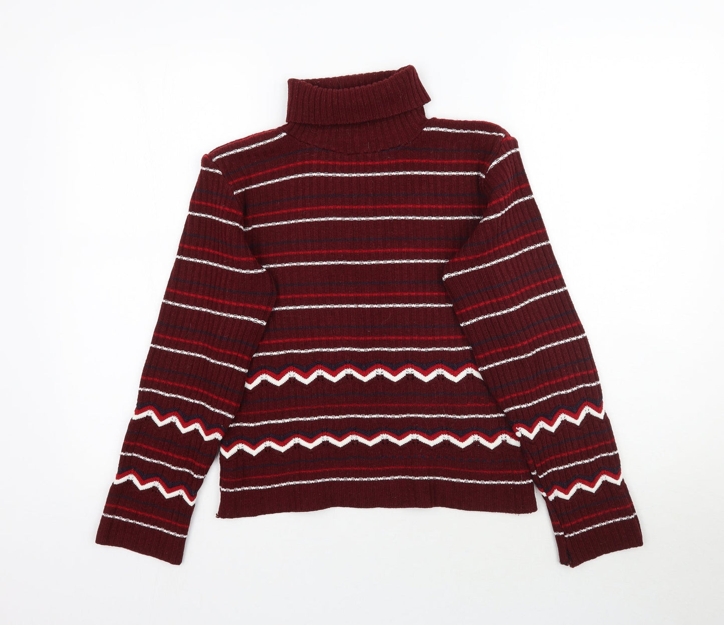 Womens UK Size S Preworn Multicoloured Pullover Jumper