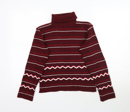 Womens UK Size S Preworn Multicoloured Pullover Jumper