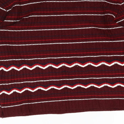 Womens UK Size S Preworn Multicoloured Pullover Jumper
