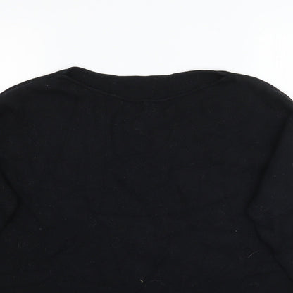 Preworn Womens Black   Basic T-Shirt Size L