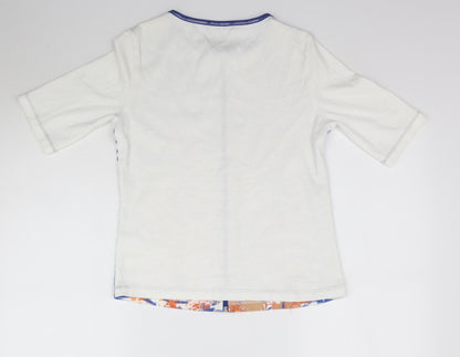 Womens UK Size 12 Kapalua Multicoloured Basic T-Shirt