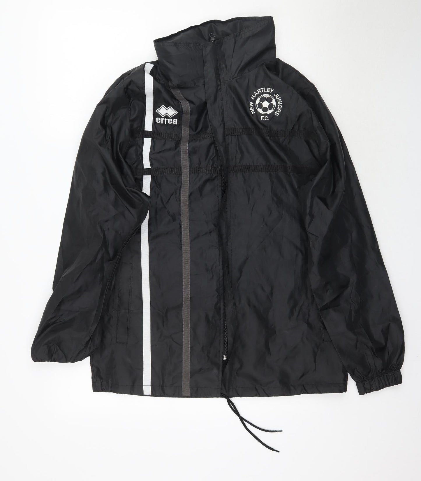 Mens UK Size M Errea Black Rain Coat