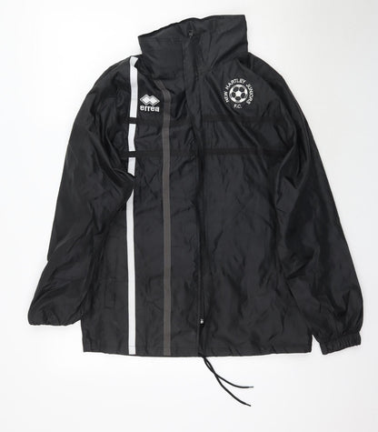 Mens UK Size M Errea Black Rain Coat
