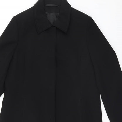 Womens UK Size  Marks and Spencer Black Overcoat