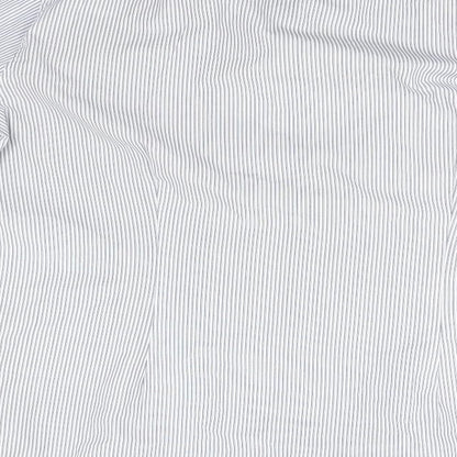 NEXT Mens Blue Striped   Button-Up Size 16