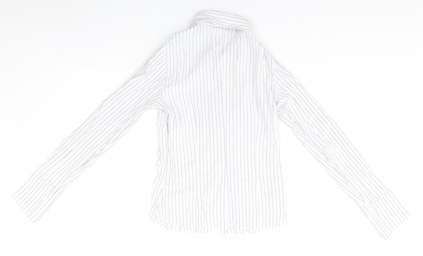 Womens UK Size  Preworn White Basic Button-Up
