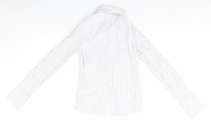 Womens UK Size  Preworn White Basic Button-Up