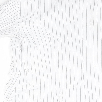 Womens UK Size  Preworn White Basic Button-Up