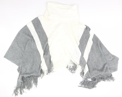 F&F Womens Grey   Overcoat Poncho Size M