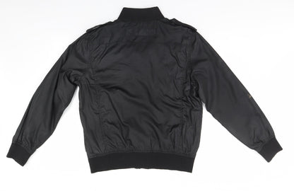 Mens UK Size  Preworn Black Overcoat