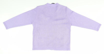 Womens UK Size S Florida Blue Cardigan Jumper