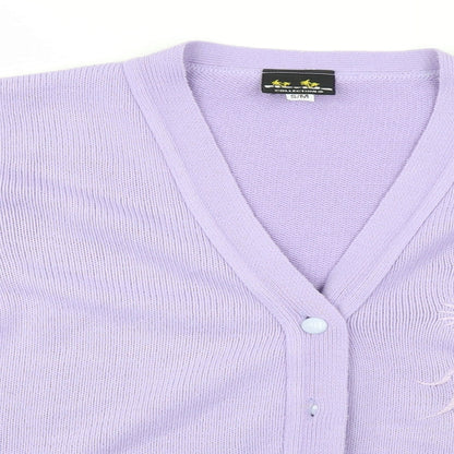 Womens UK Size S Florida Blue Cardigan Jumper