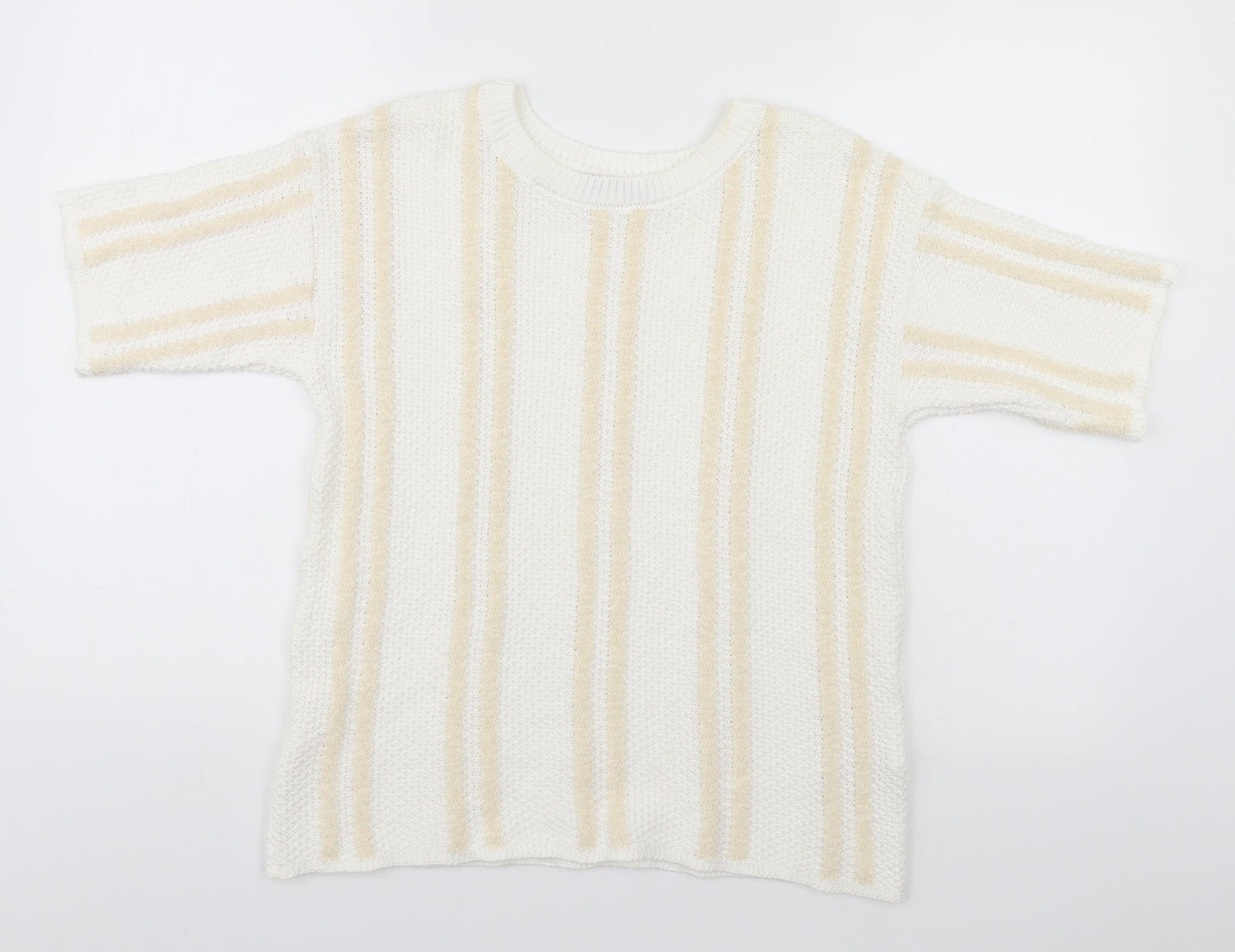 Womens UK Size 12 Marks and Spencer White Pullover Jumper