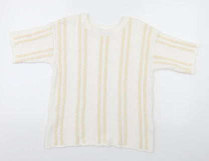 Womens UK Size 12 Marks and Spencer White Pullover Jumper