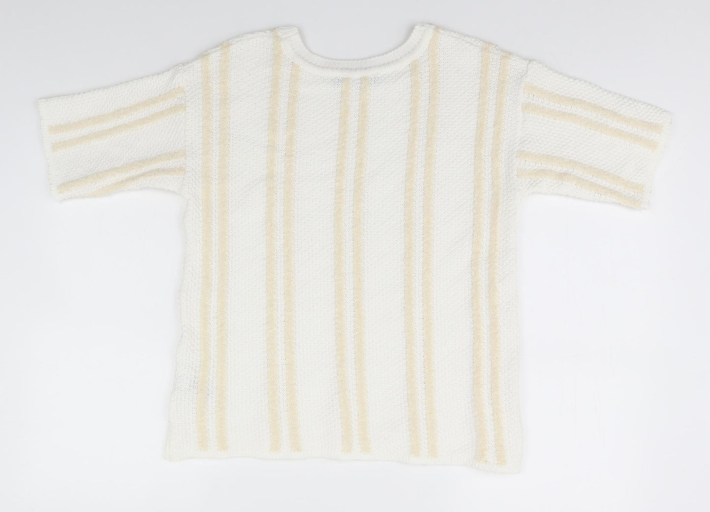 Womens UK Size 12 Marks and Spencer White Pullover Jumper