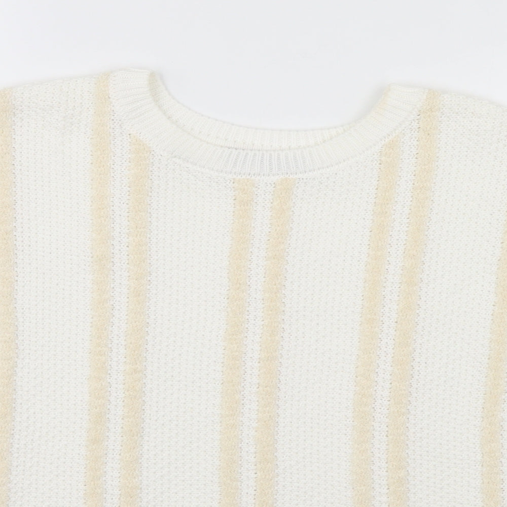 Womens UK Size 12 Marks and Spencer White Pullover Jumper