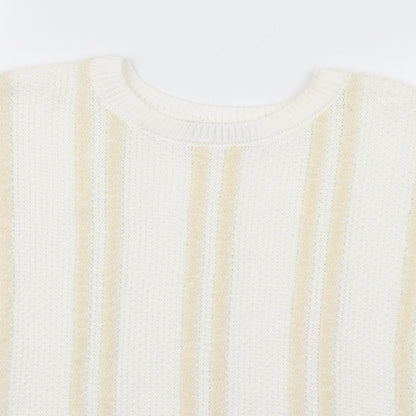 Womens UK Size 12 Marks and Spencer White Pullover Jumper
