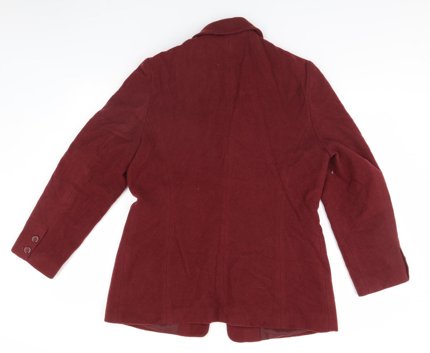 Womens UK Size 14 Sensations Red Overcoat